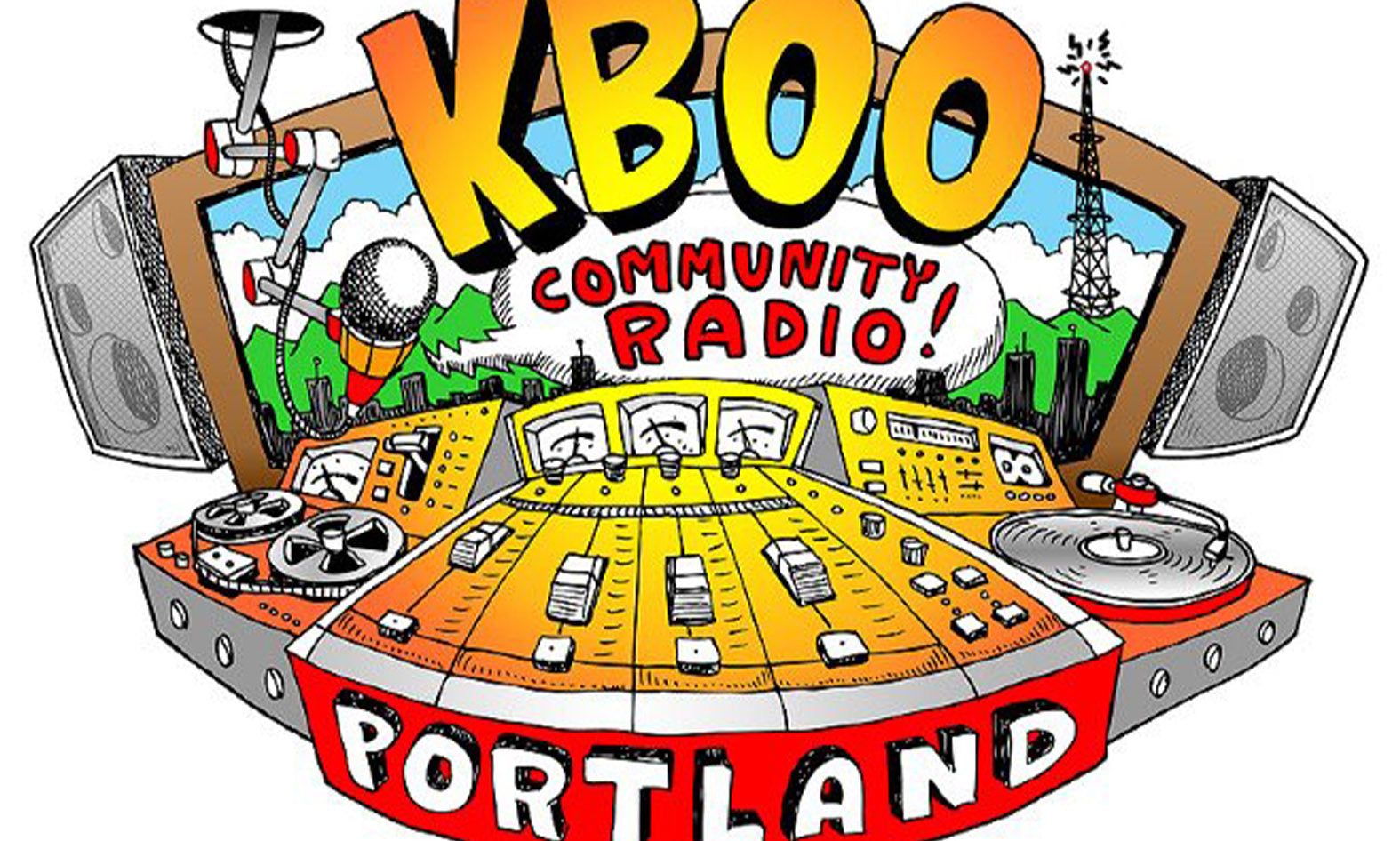 KBOO Community Radio Promo Art