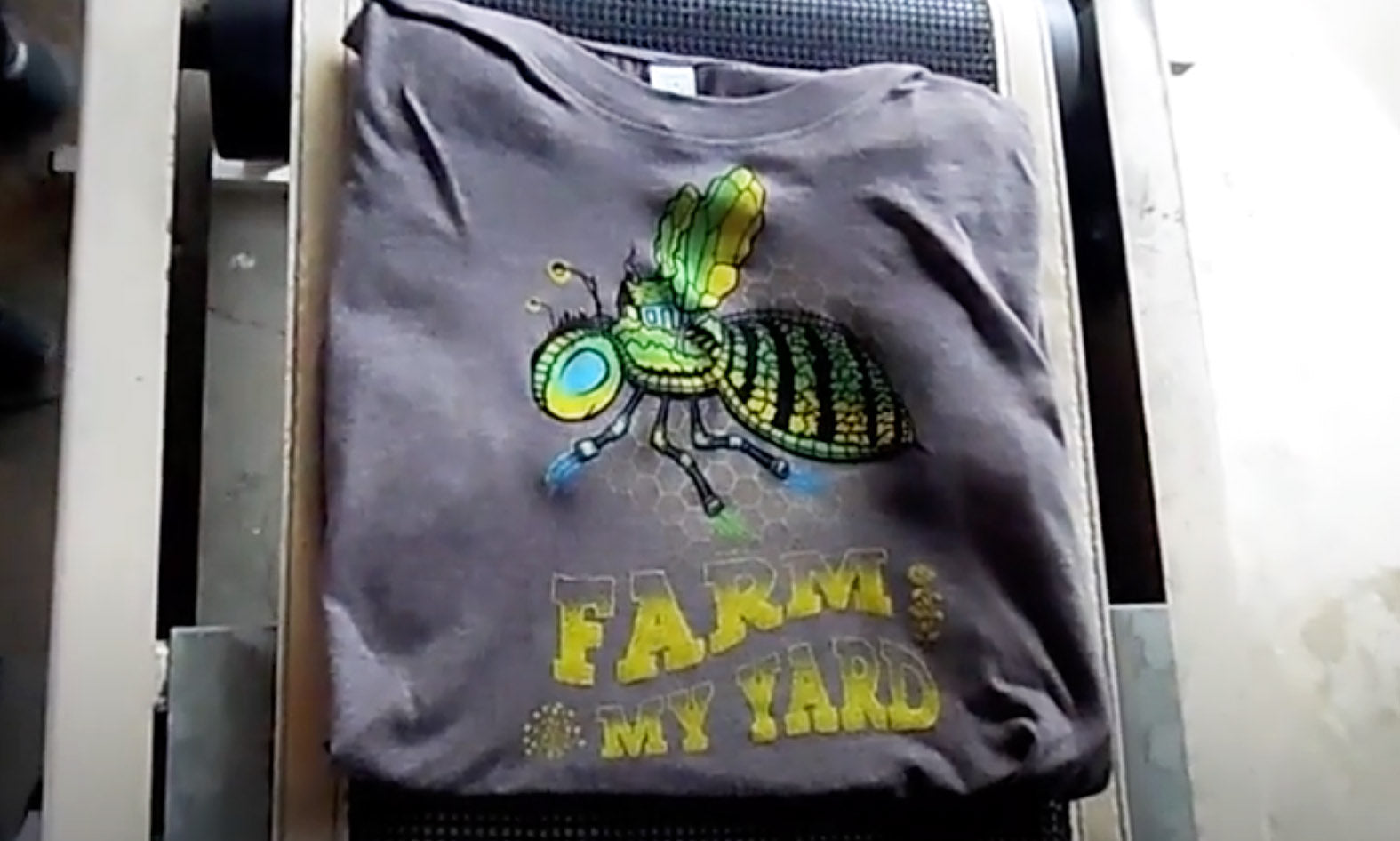 "Farm My Yard" T-Shirts Process Video