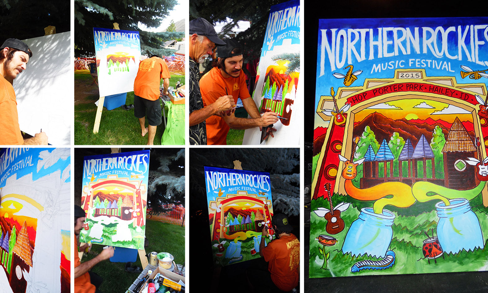2015: Northern Rockies Music Fest Live Painting