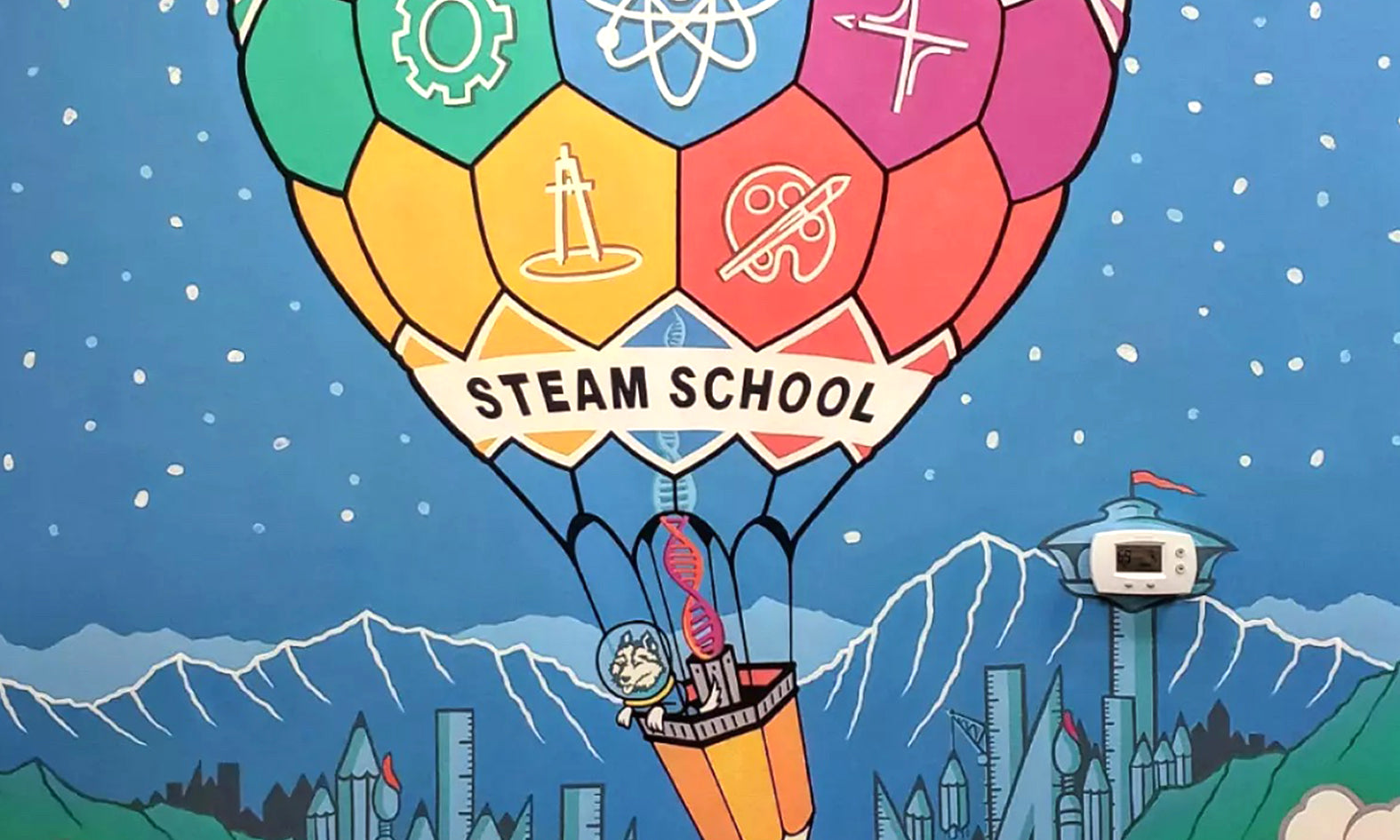 'STEAM' School Mural - Ketchum, ID