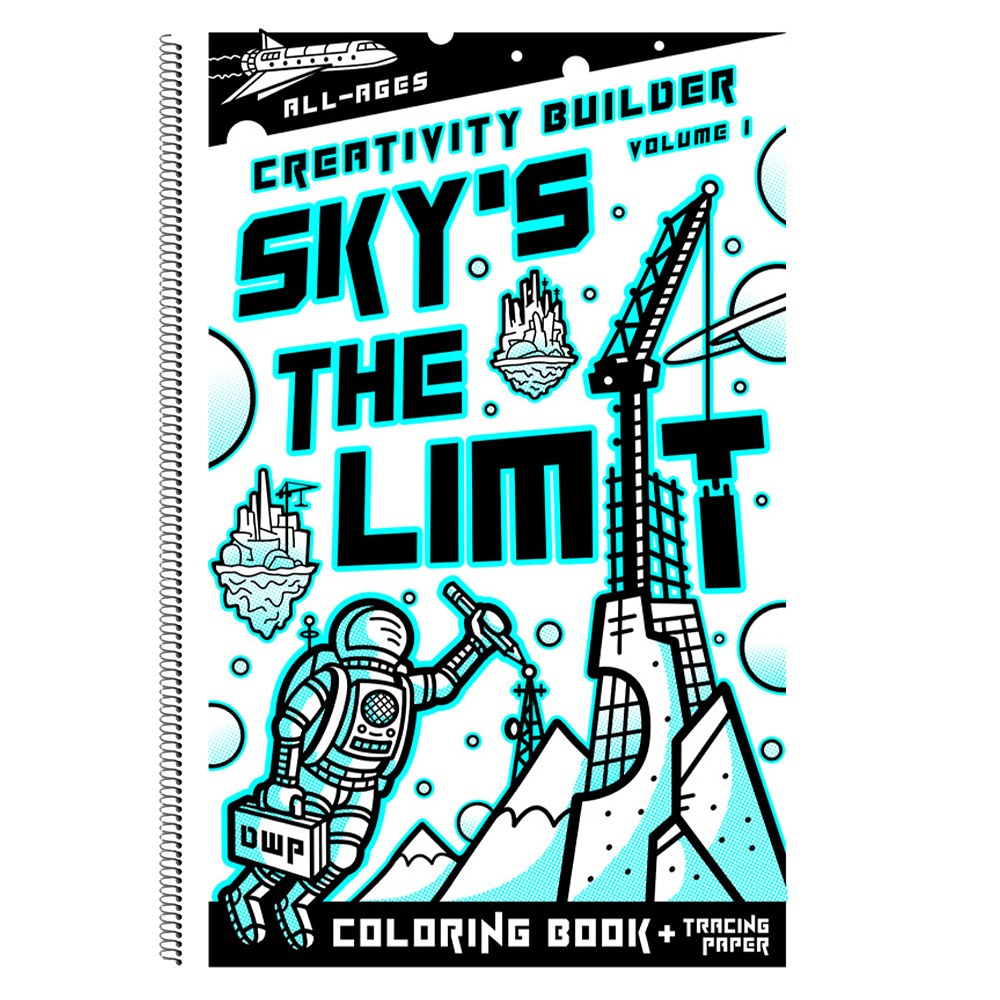 "Sky's The Limit, Vol.1" Coloring Book + Tracing Paper
